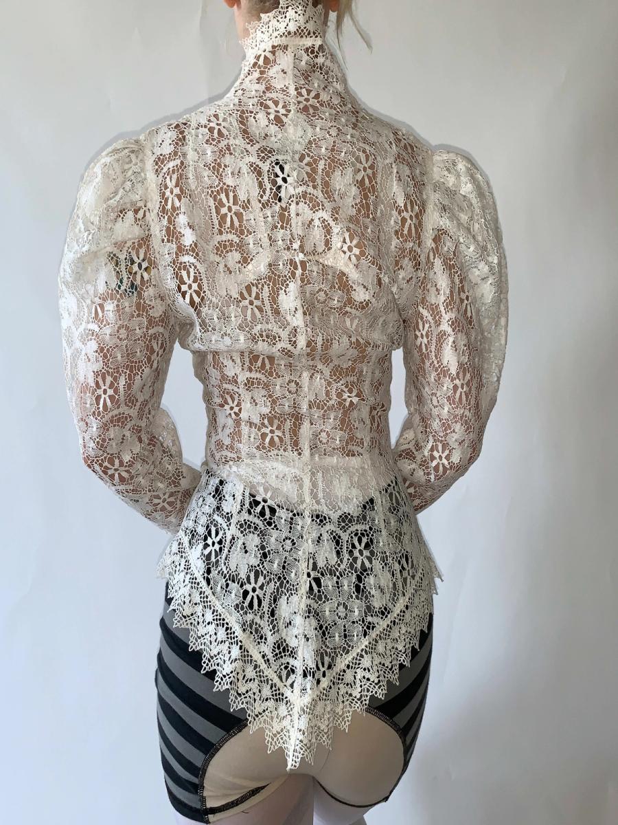 Norma Kamali 80s Does Victorian Lace Jacket product image