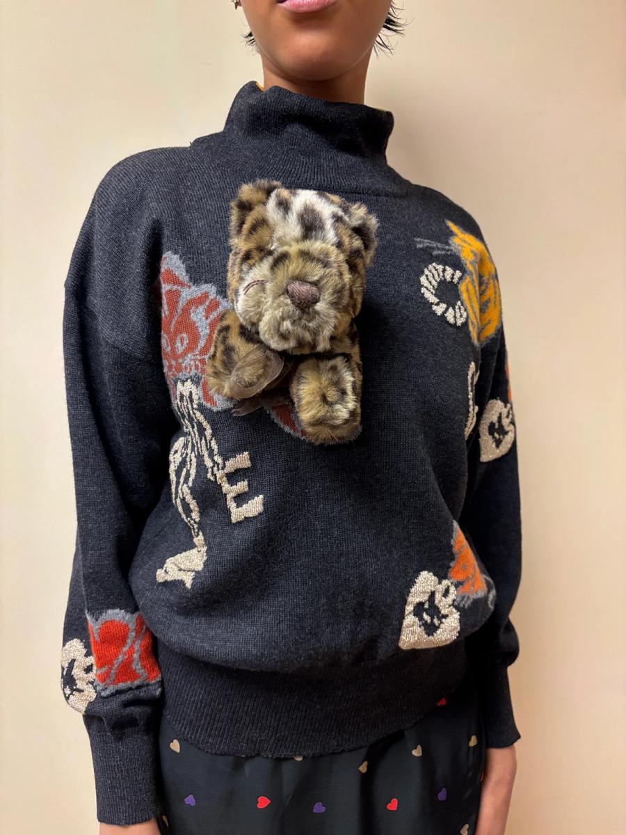 Wonderful World Cheetah Teddy Brooch product image