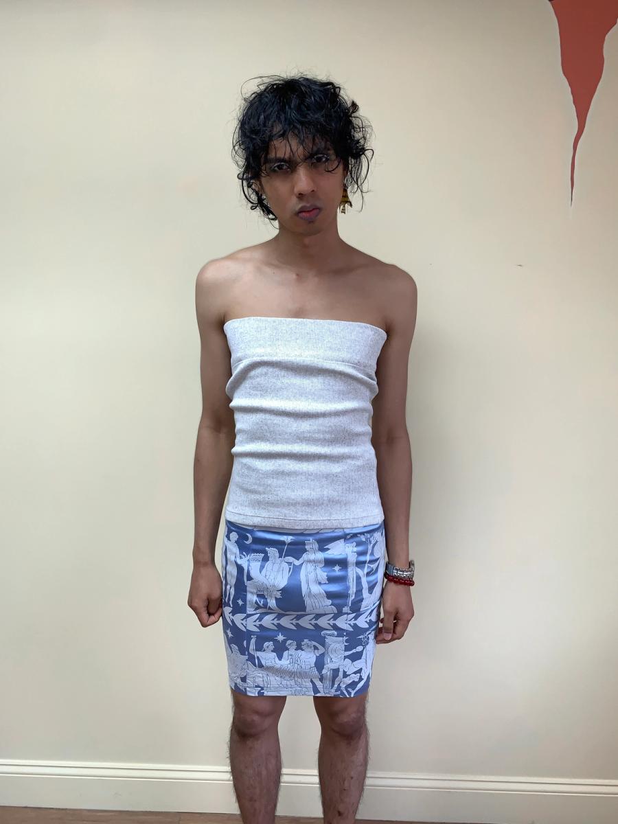 KTZ Skirt with Puffy Greek Print product image