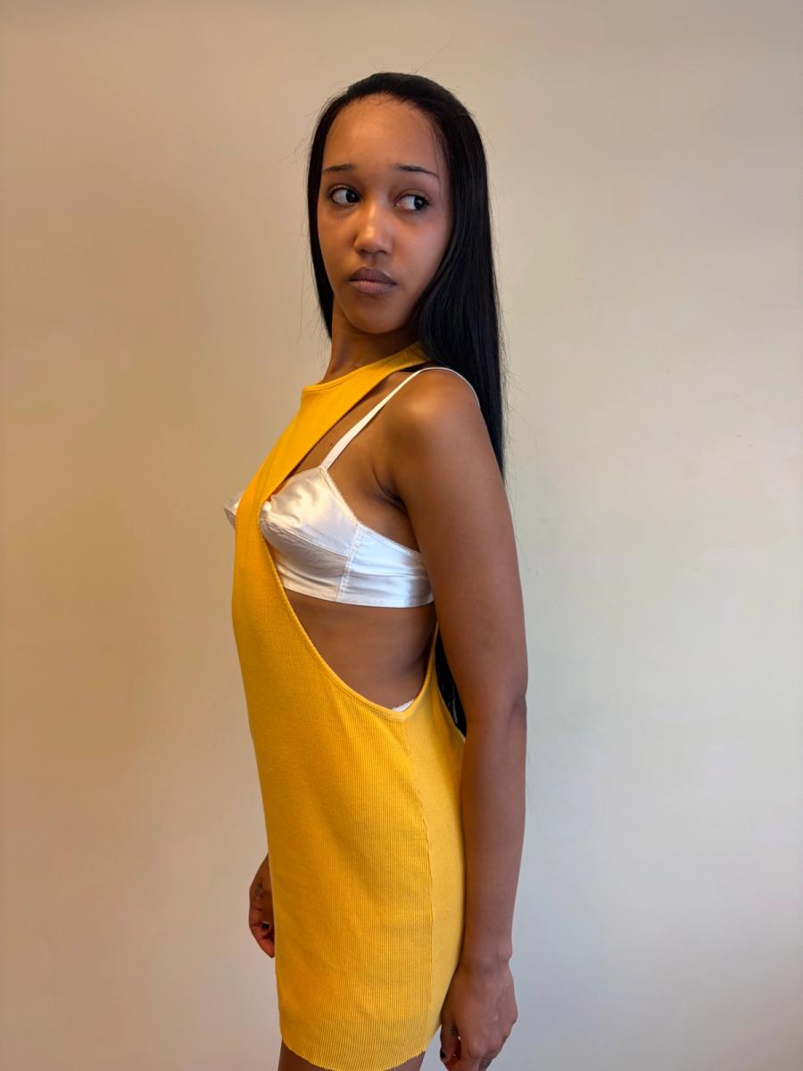 80s Gaultier Equator Exposed Chest Dress product image