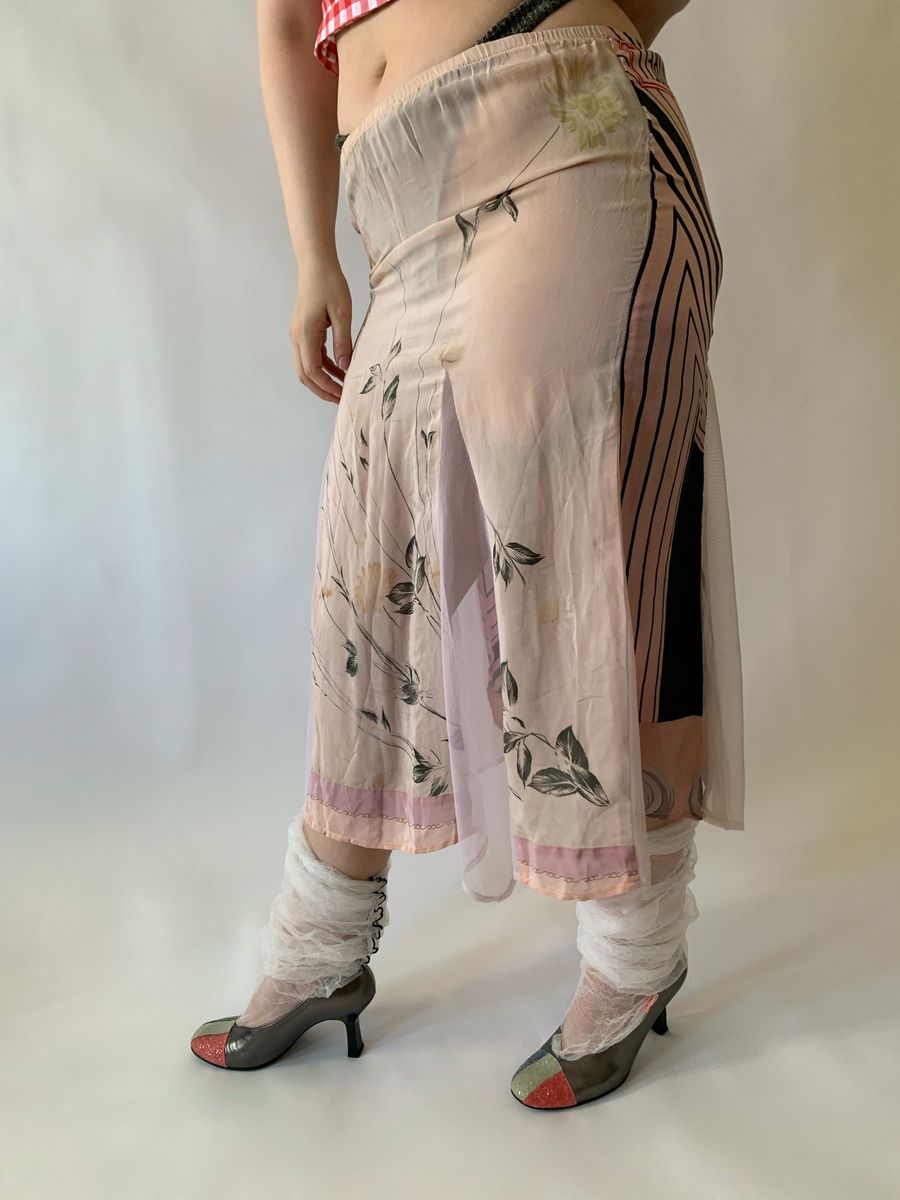Claudette Patchwork Scarf Skirt product image