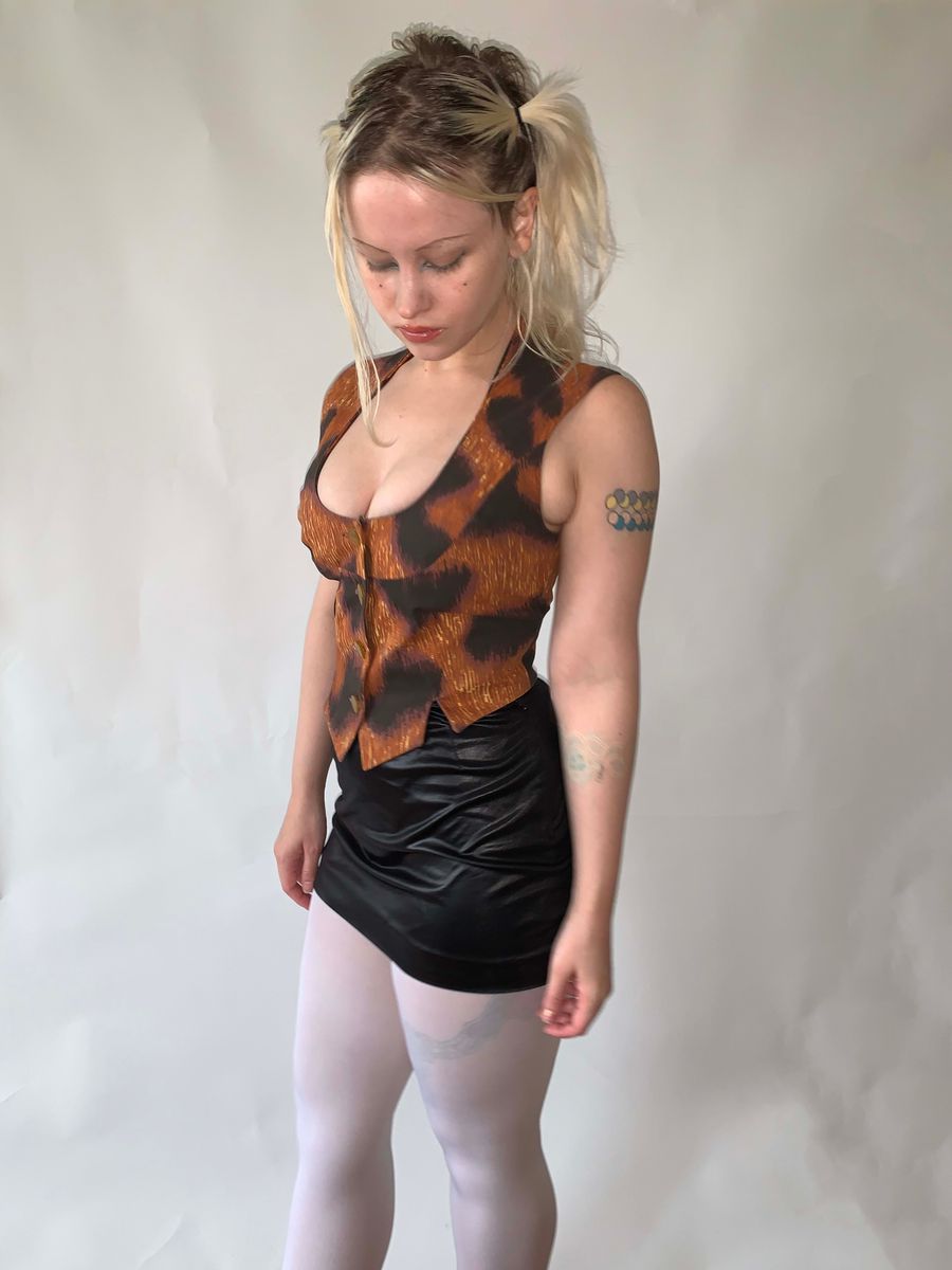 Vivienne Westwood Rare SS94 Café Society Cheetah Vest product image