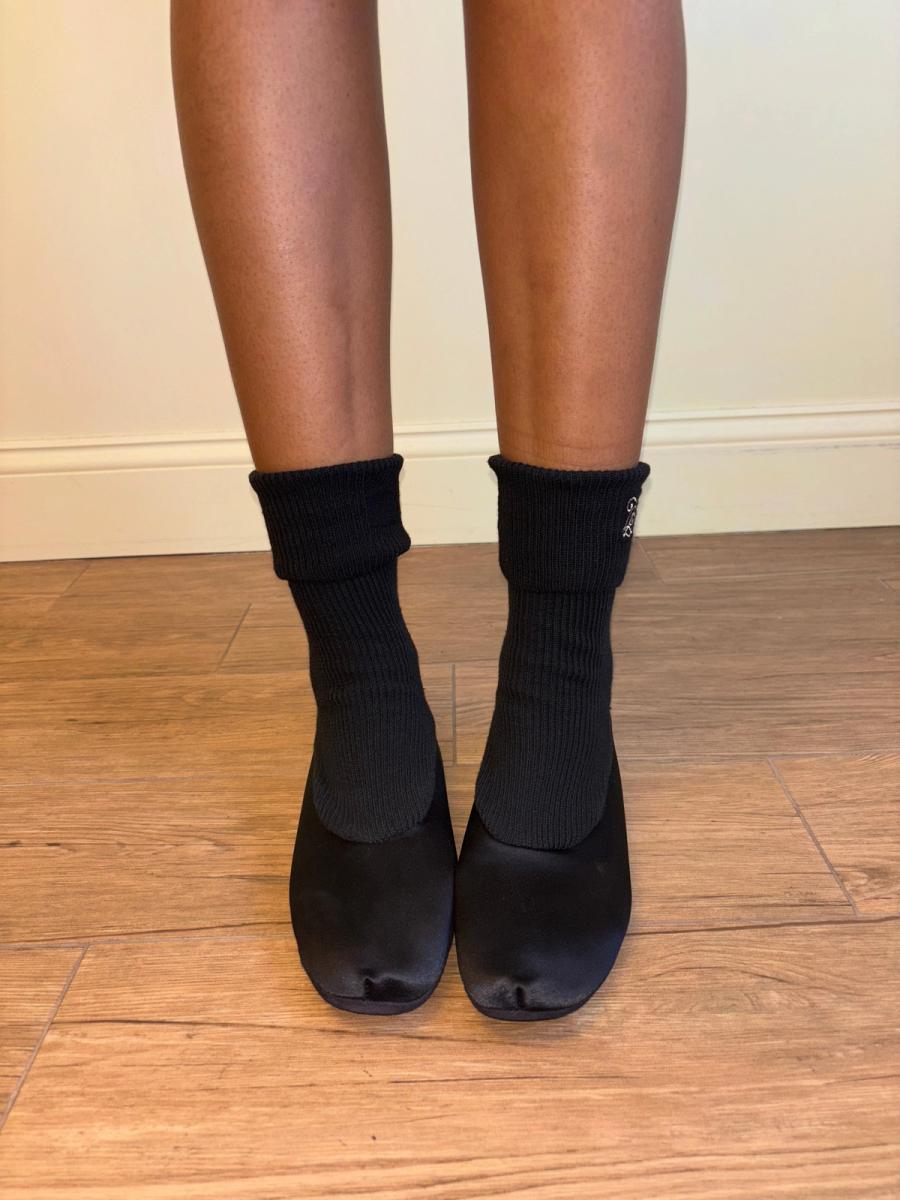 80s Chantal Thomass Built-in Sock Ballet Flats product image