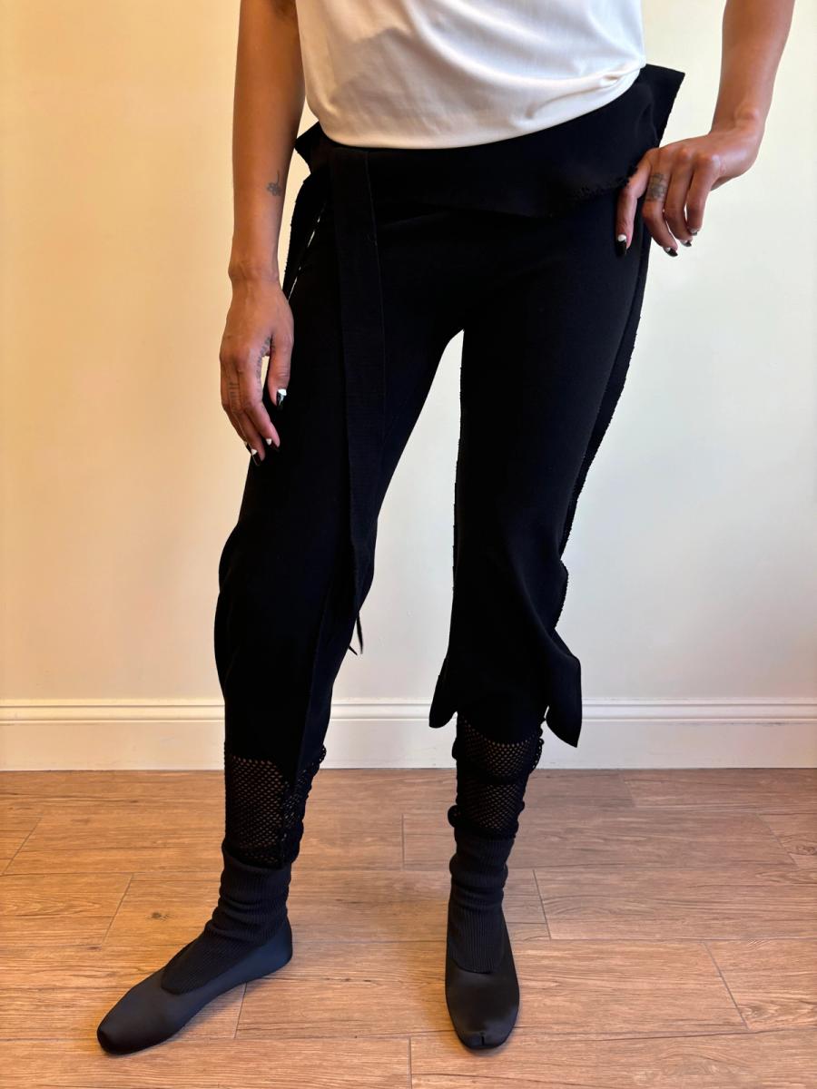 APOC Black Pants with Mesh Trim product image