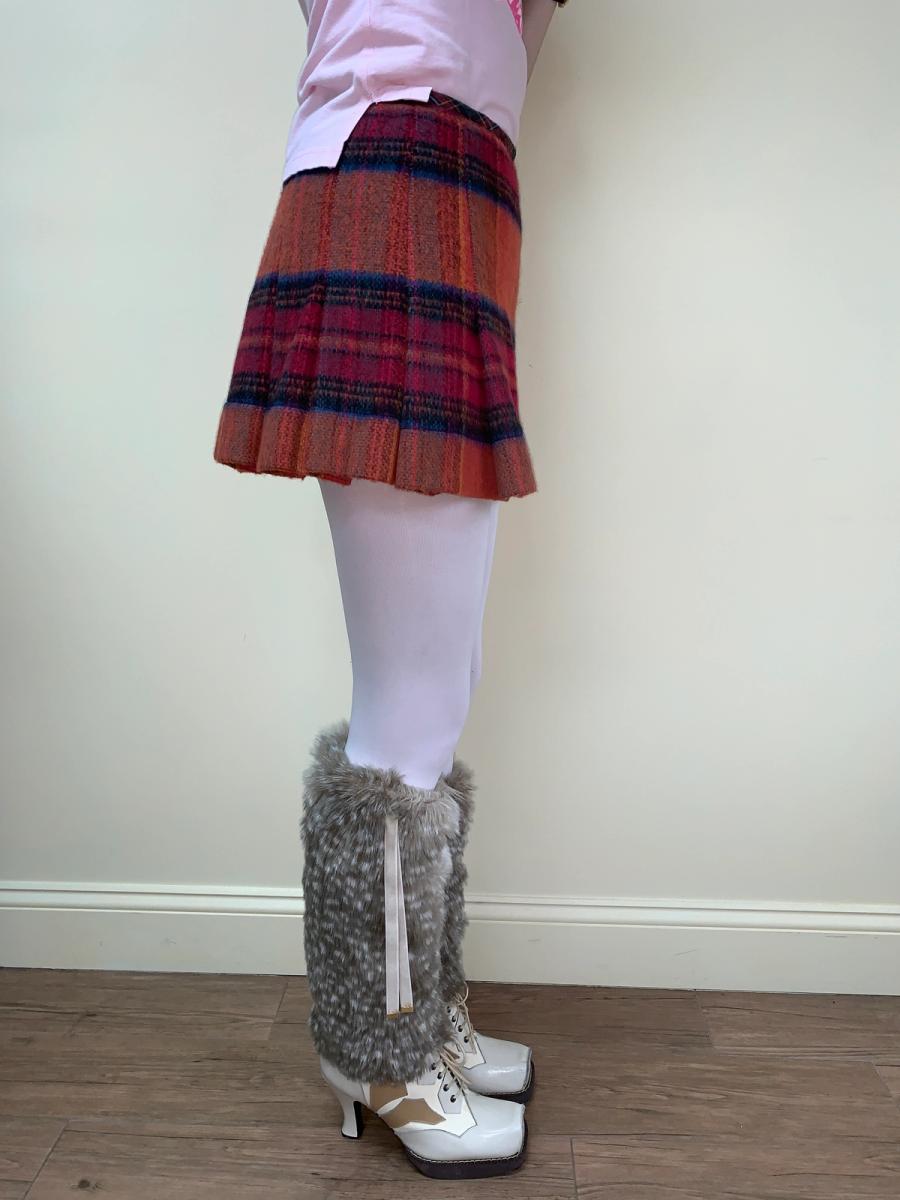 Vivienne Westwood Orange Tartan Skirt product image