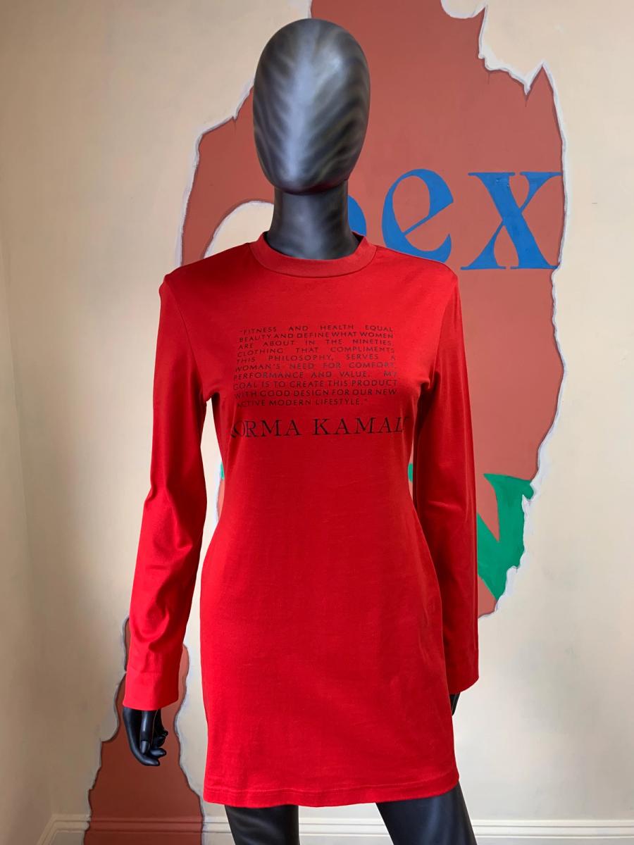 90s Norma Kamali OMO Gym Dress product image