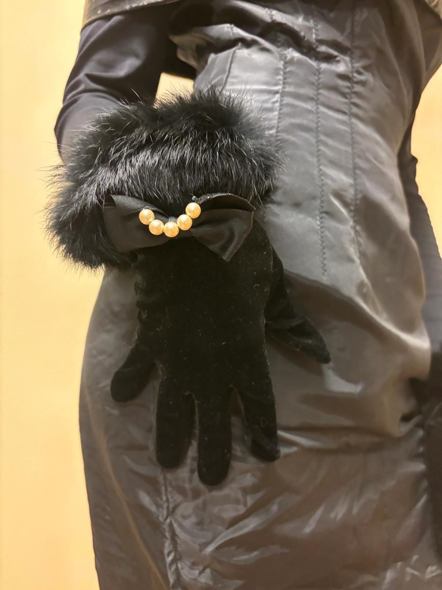 MILK Black Fur and Pearl Gloves product image