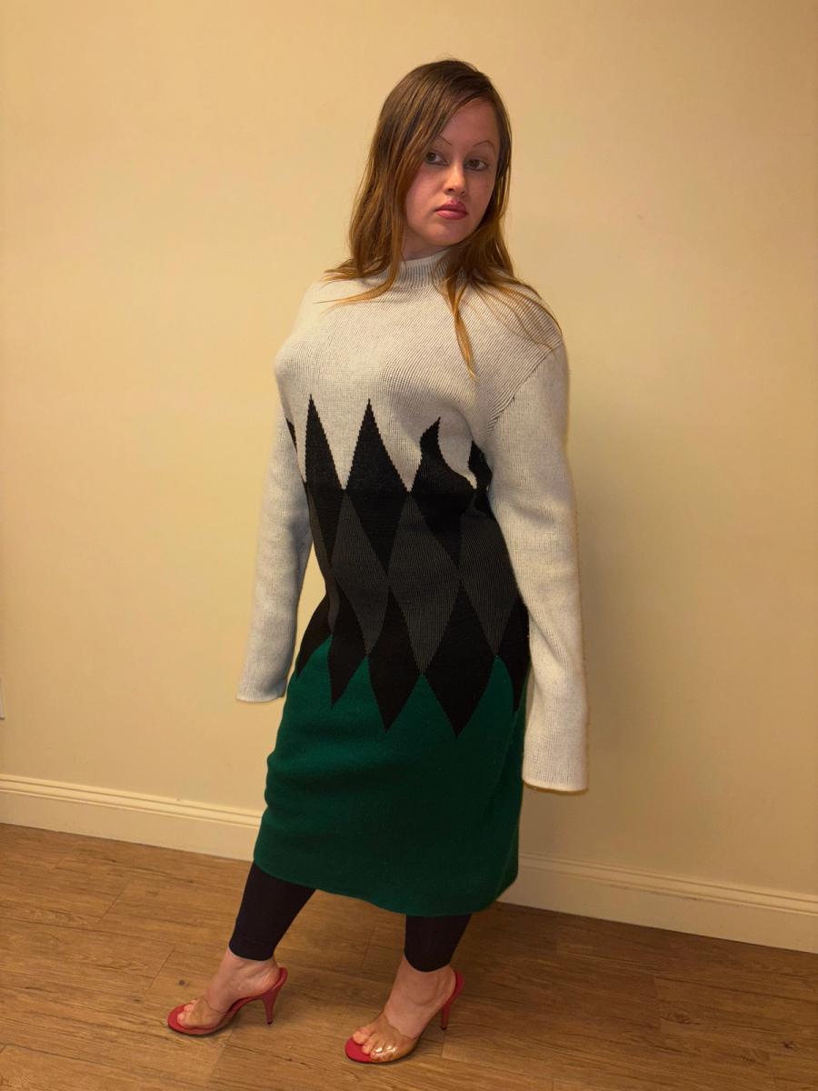 1980s Gaultier Gibo Jagged Knit Dress product image