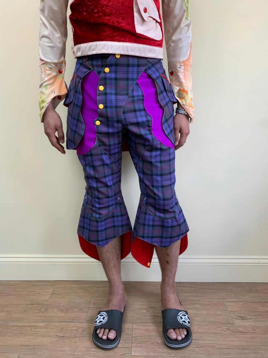 Takuya Angel Wing-like Tartan Pants product image