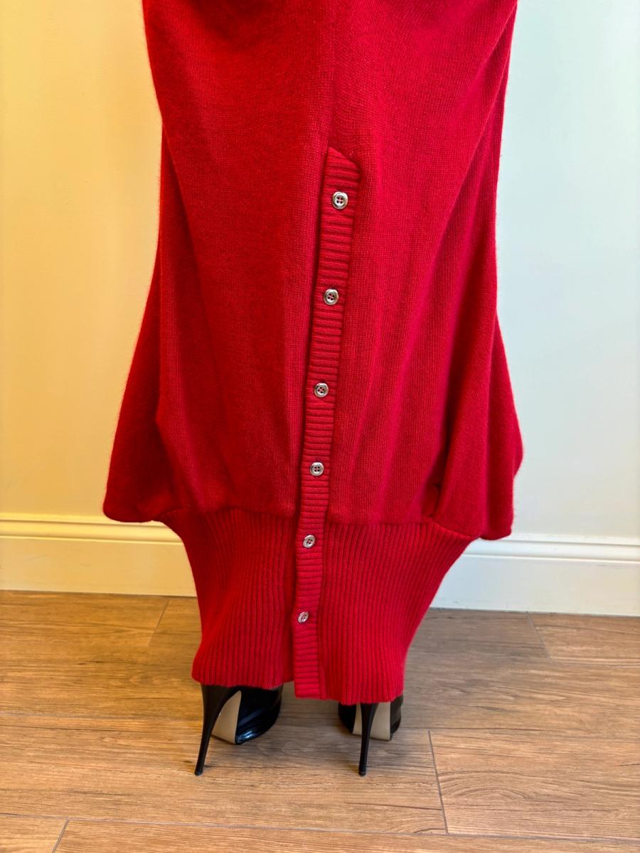 20471120 Red Knit Mermaid Skirt product image