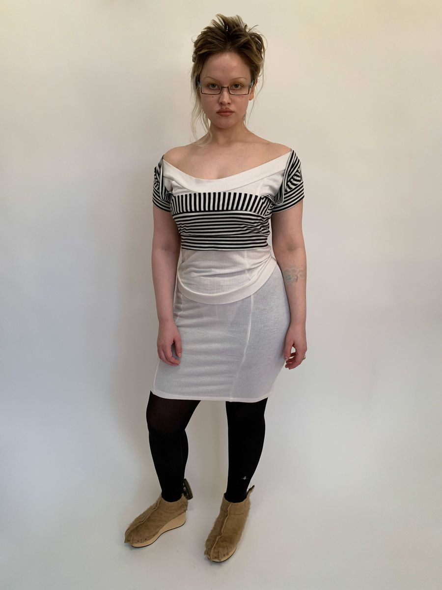 80s Pam Hogg Striped Top product image