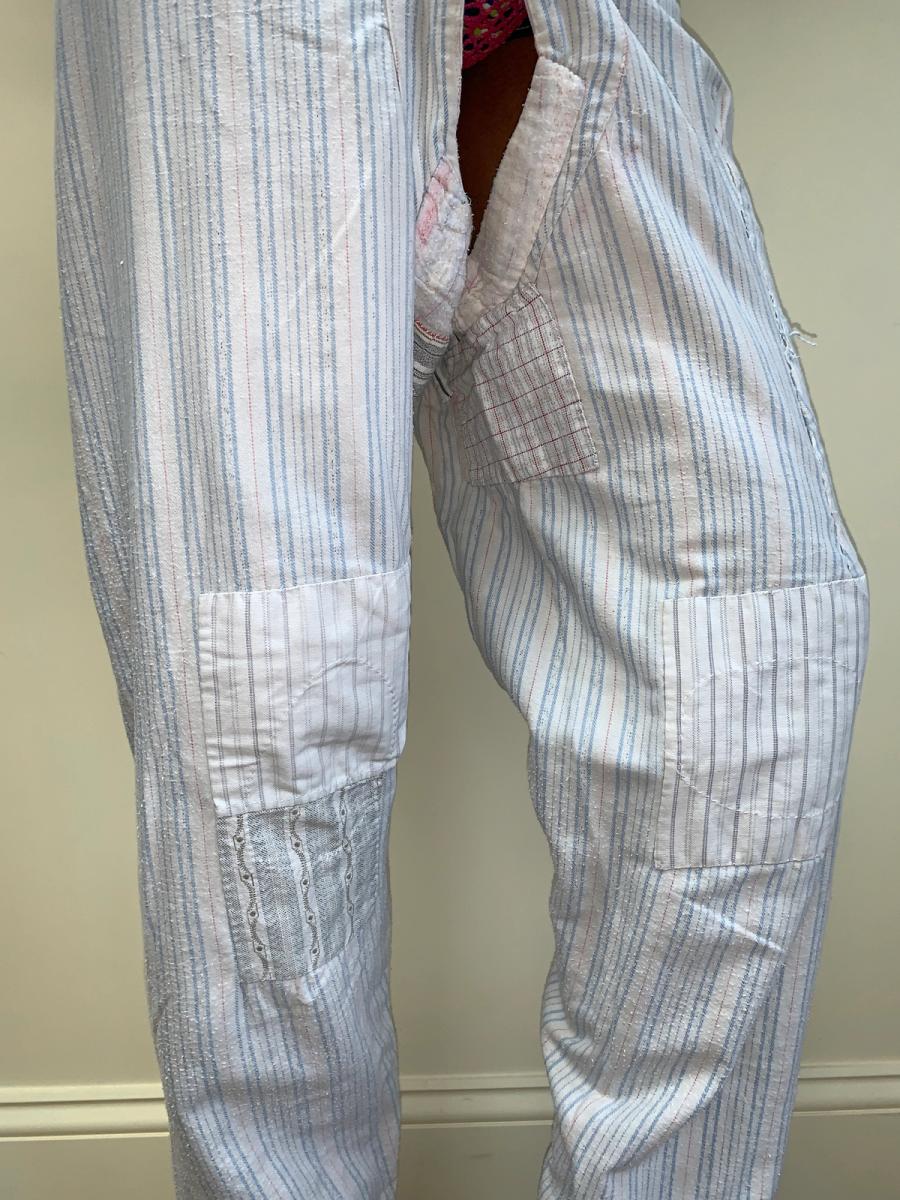 Antique Repaired Flannel Underwear From France product image