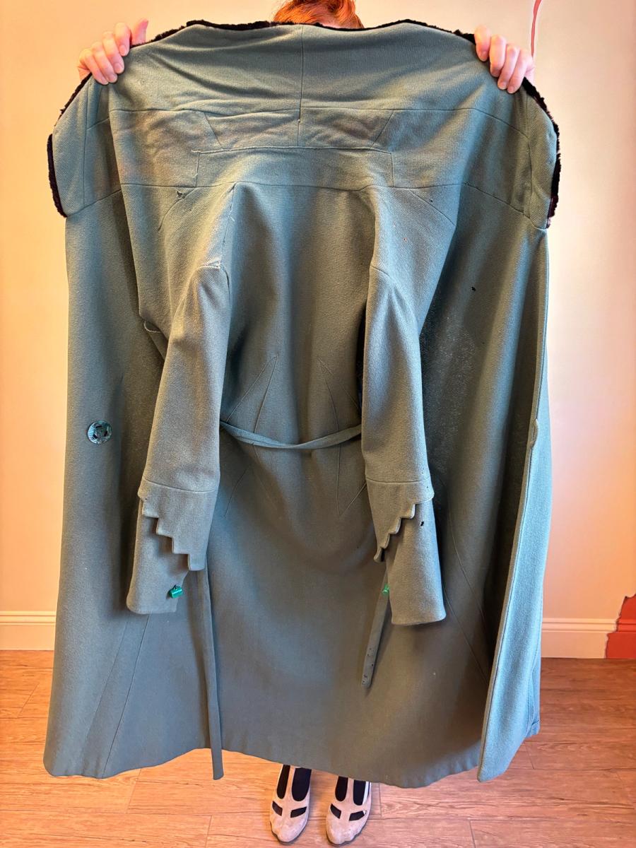 1920s or early 1930s Celadon Deco Coat  product image