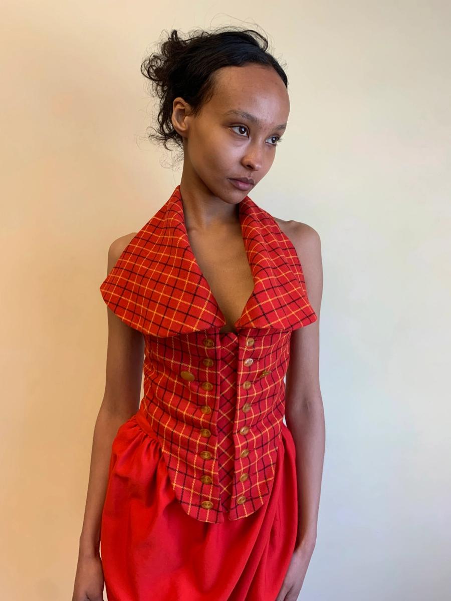 Vivienne Westwood 'Vive la Cocotte' AW 1995 Tartan Corset product image