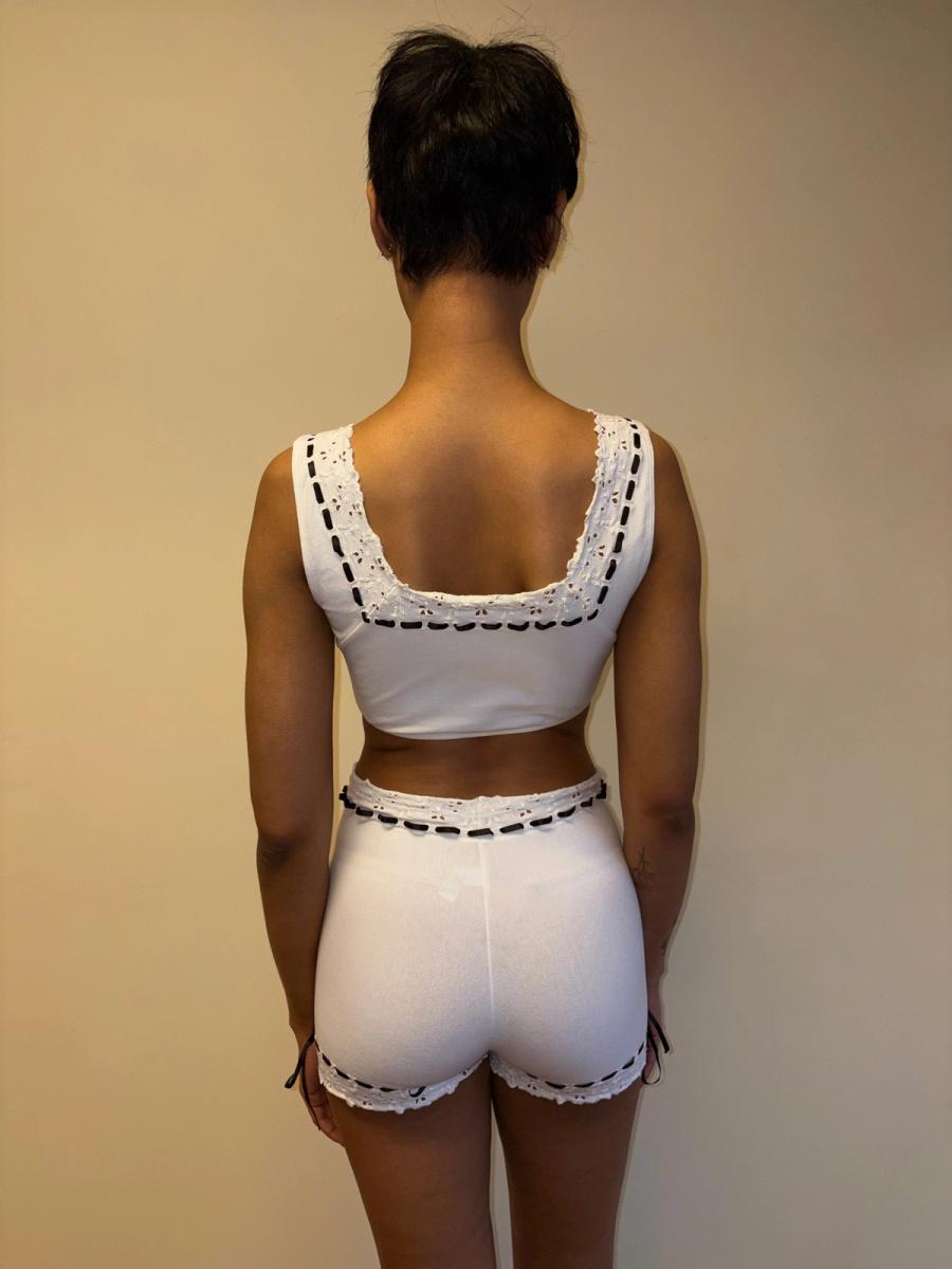 Spring/Summer 1992 Chantal Thomass Eyelet Ensemble product image