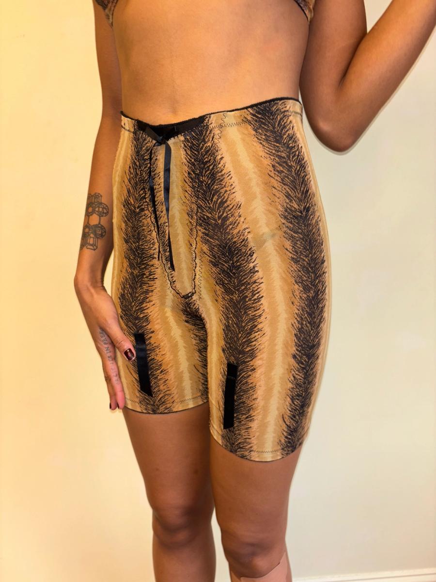 60s or 70s Four Piece Tiger Print Lingerie Set product image