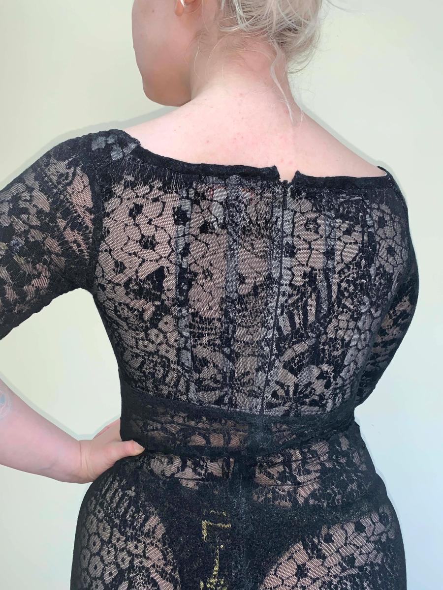 A/W 1992-93 Vivienne Westwood Flocked Tulle Regency Corset Dress product image