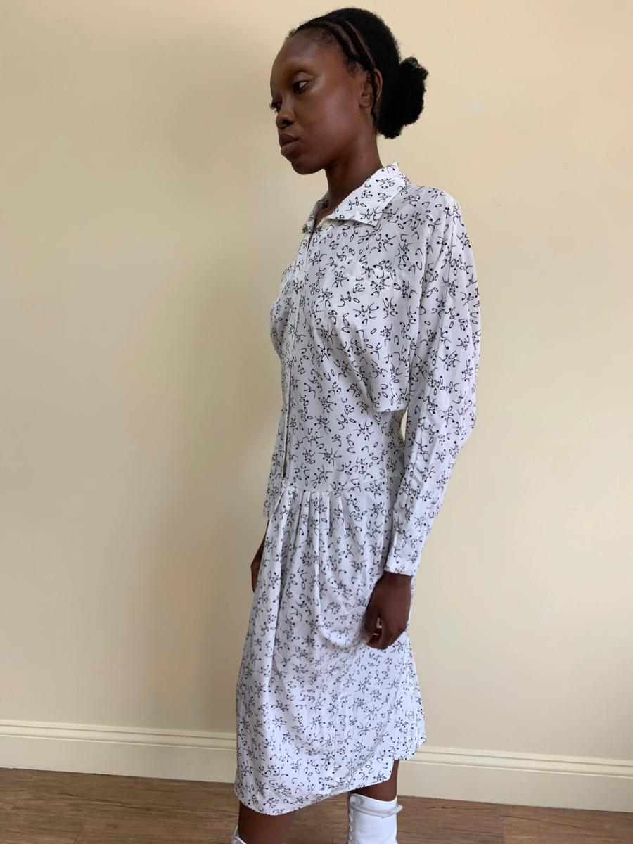 1980s Norma Kamali Safety Pin Dress product image