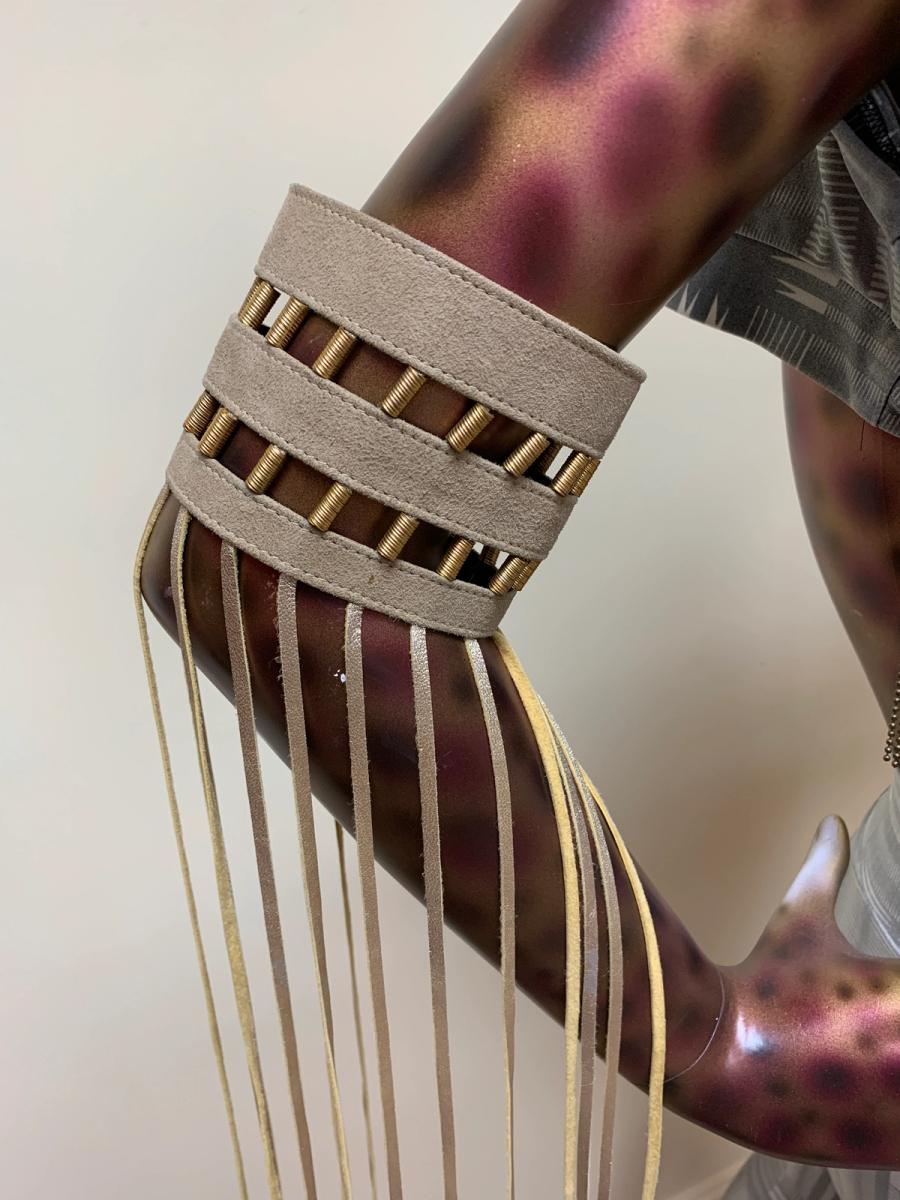 70s Claude Montana Fringe Armbands product image