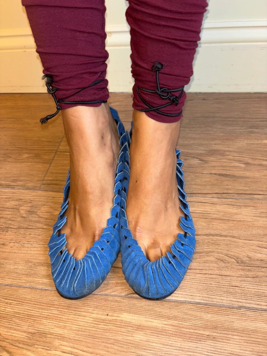 80s Norma Kamali Antique Style Sandals product image