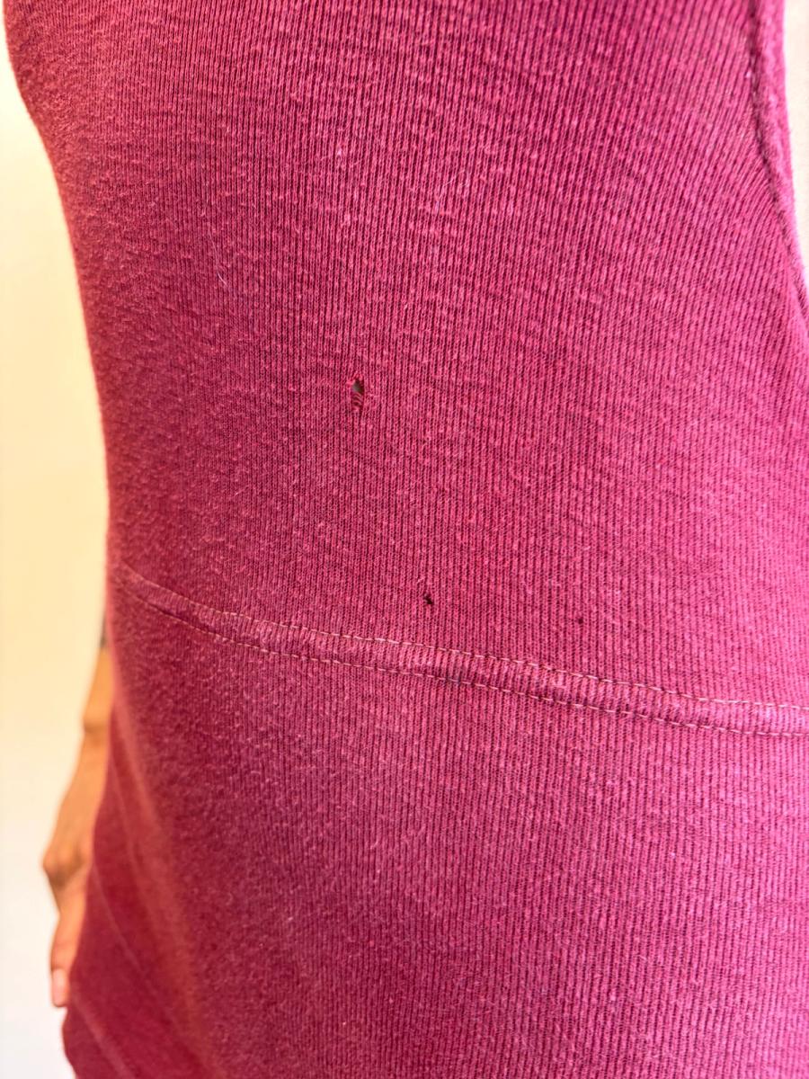 1920s-30s Ruby Red Knit Swimsuit product image