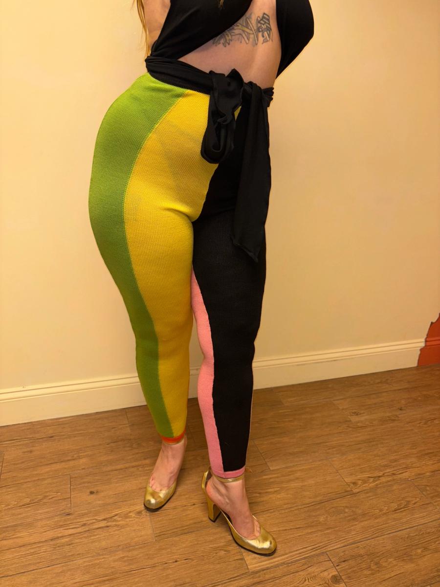 Gianni Versace Knit Harlequin Pants product image