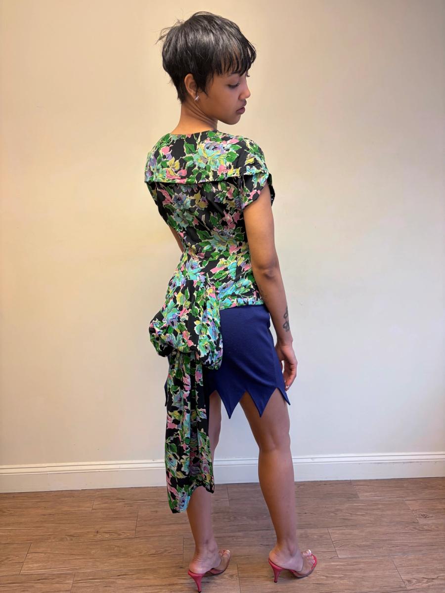 1940s Floral Bustle Top product image