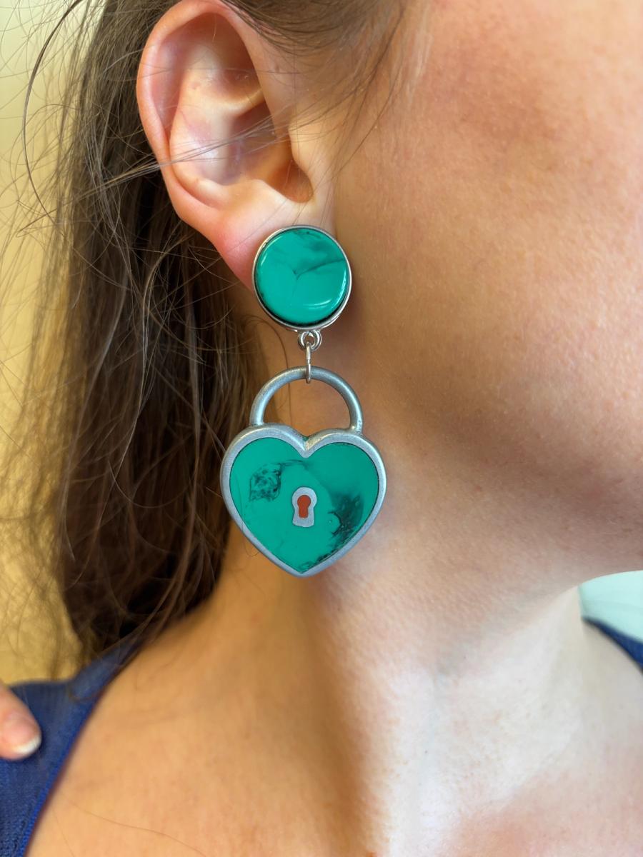 Vintage Giorgio Armani Lock Earrings product image