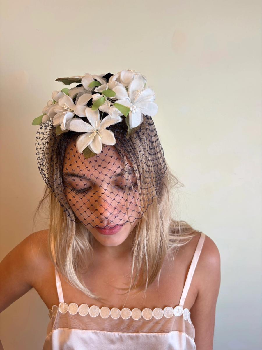 Midcentury Floral & Net Veil  product image