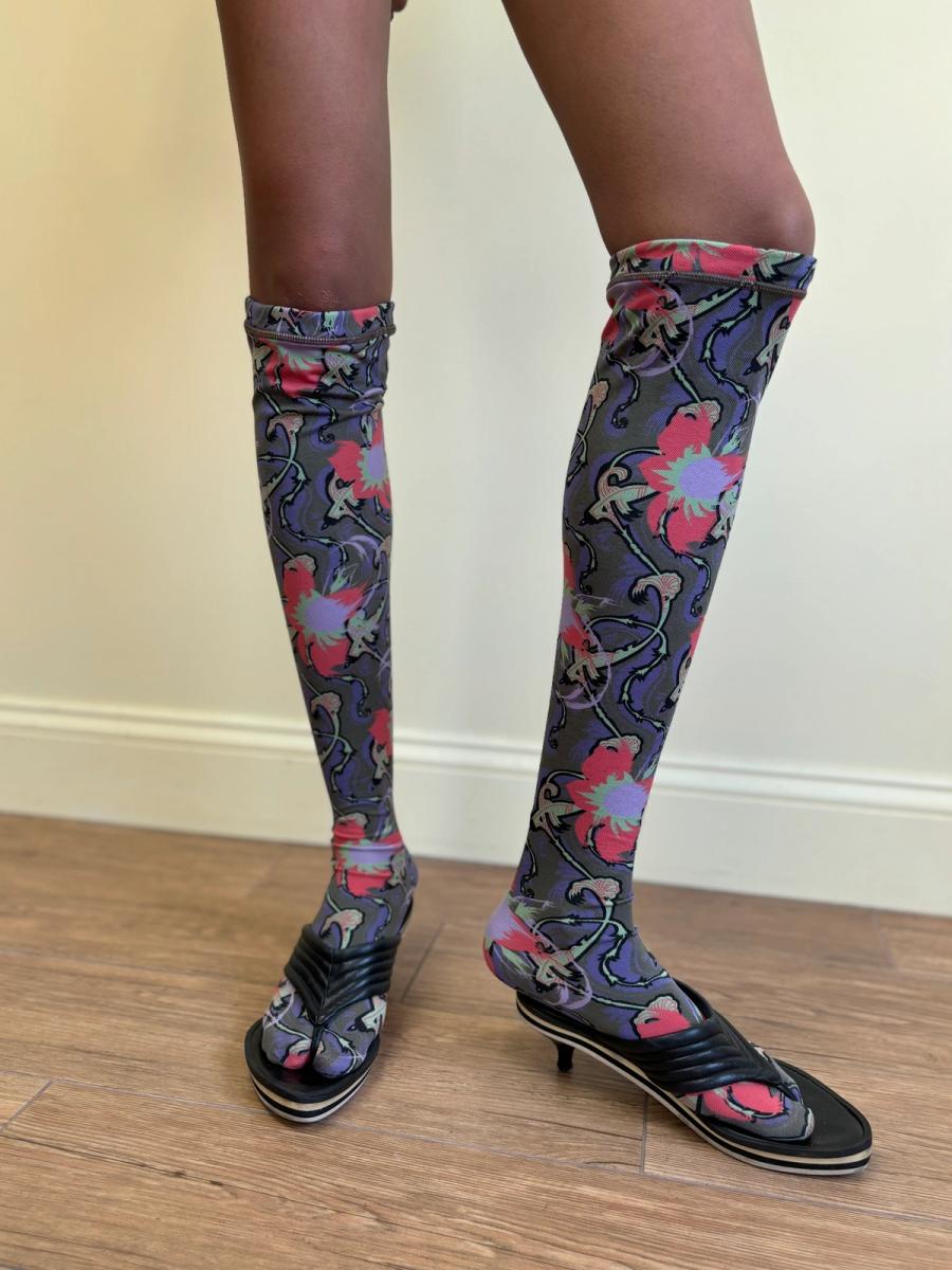 Vivienne Westwood 'Cut, Slash, & Pull' Print Socks 