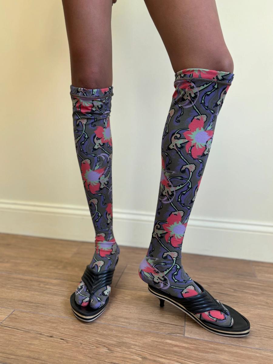 Vivienne Westwood 'Cut, Slash, & Pull' Print Socks product image