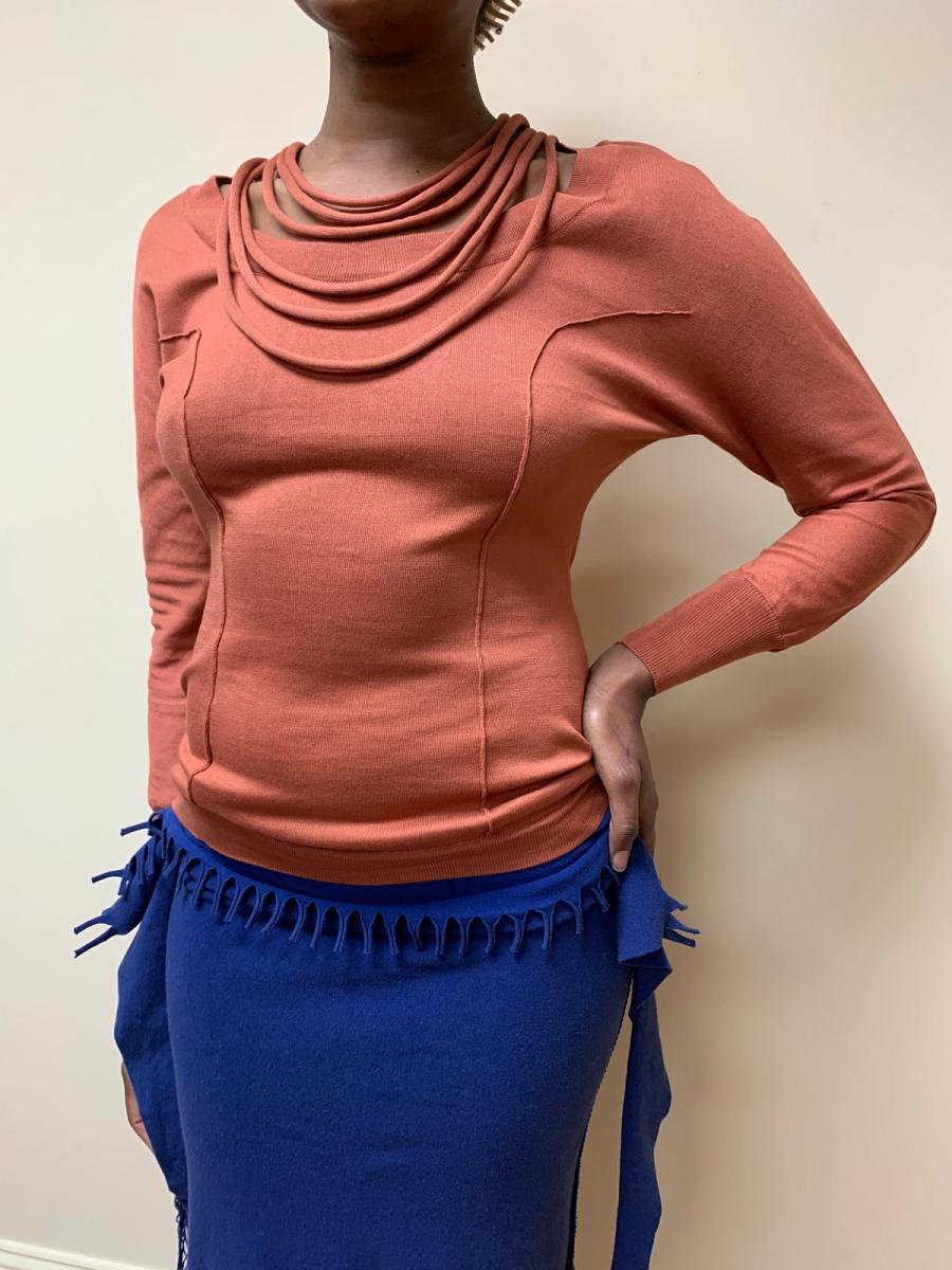 Vintage Claude Montana Dimensional Necklace Top product image