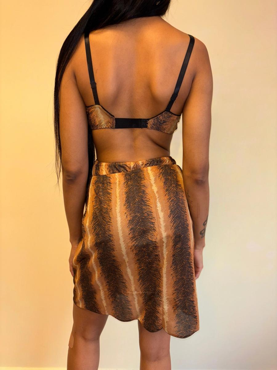 60s or 70s Four Piece Tiger Print Lingerie Set product image