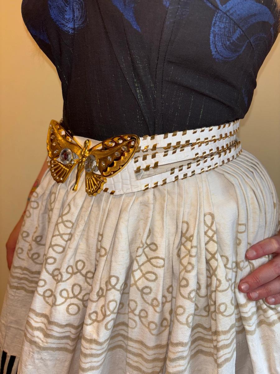 80s French Butterfly Woman Belt product image