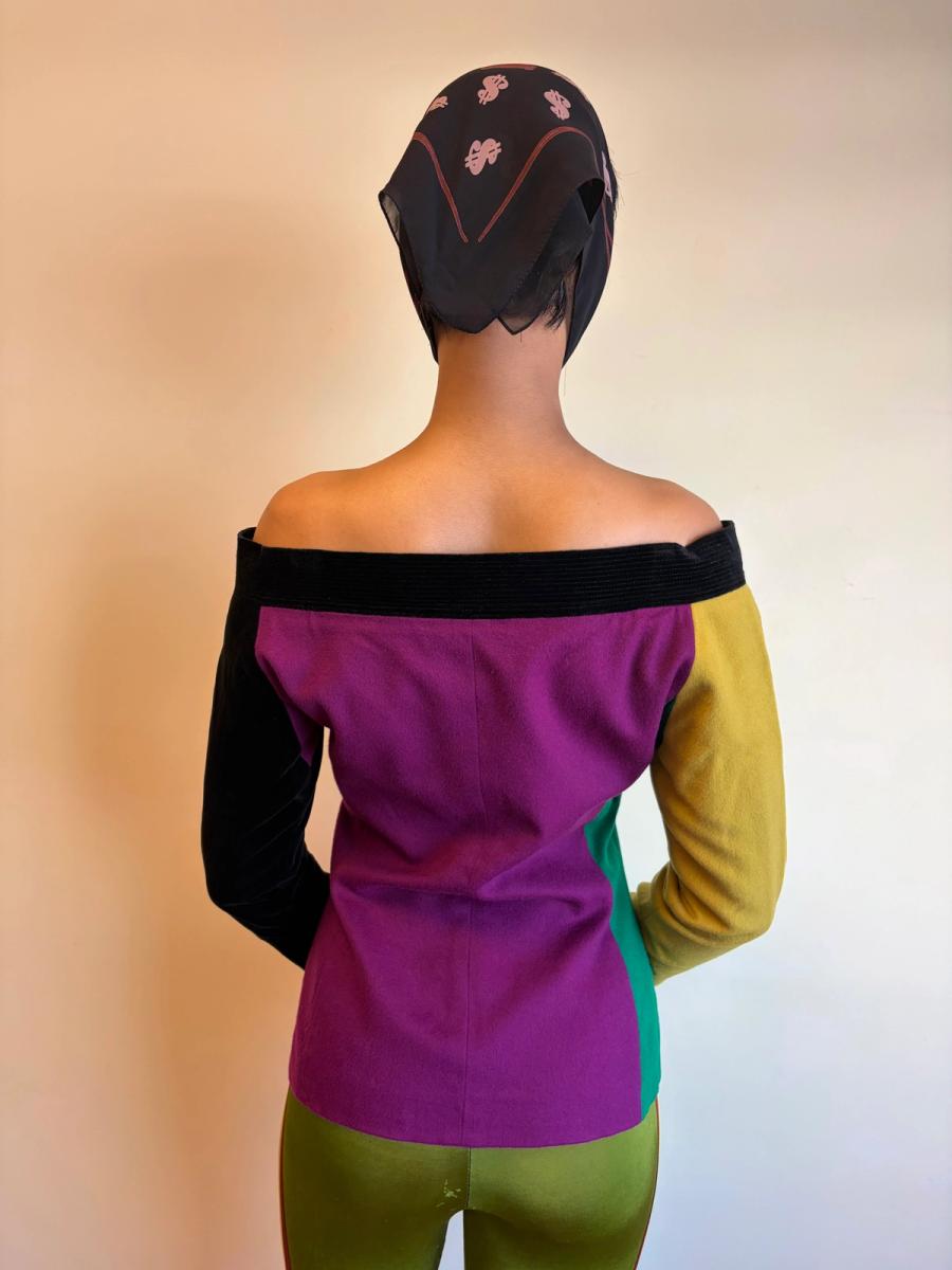 80s Gianni Versace Colorblock Jacket product image