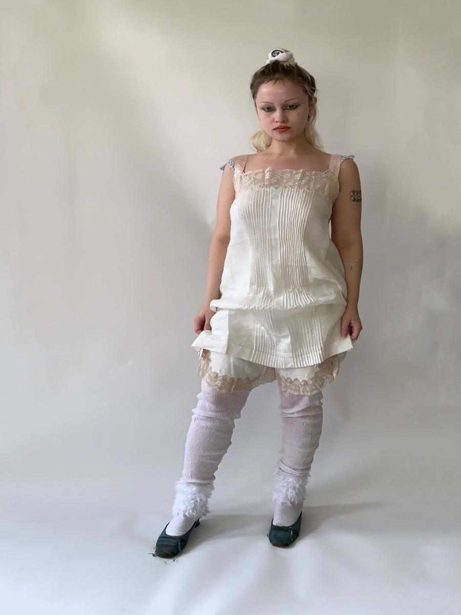 French Two Piece Edwardian Trousseau Lingerie Set product image