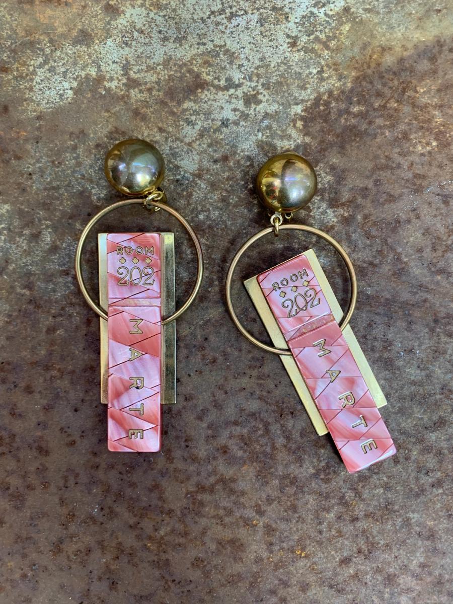 Theatre Products Room Key Earrings