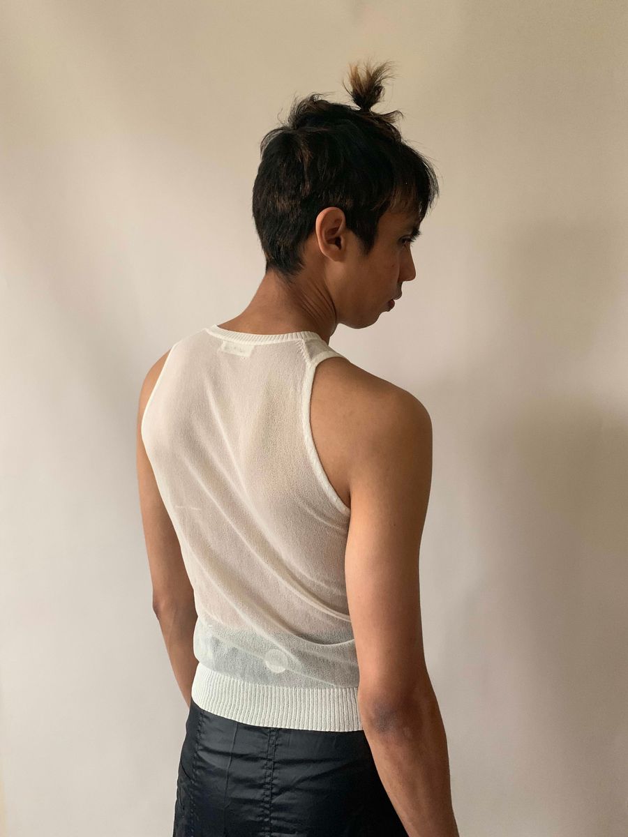 Kyoichi Fujita Paper Transfer Knit Top product image