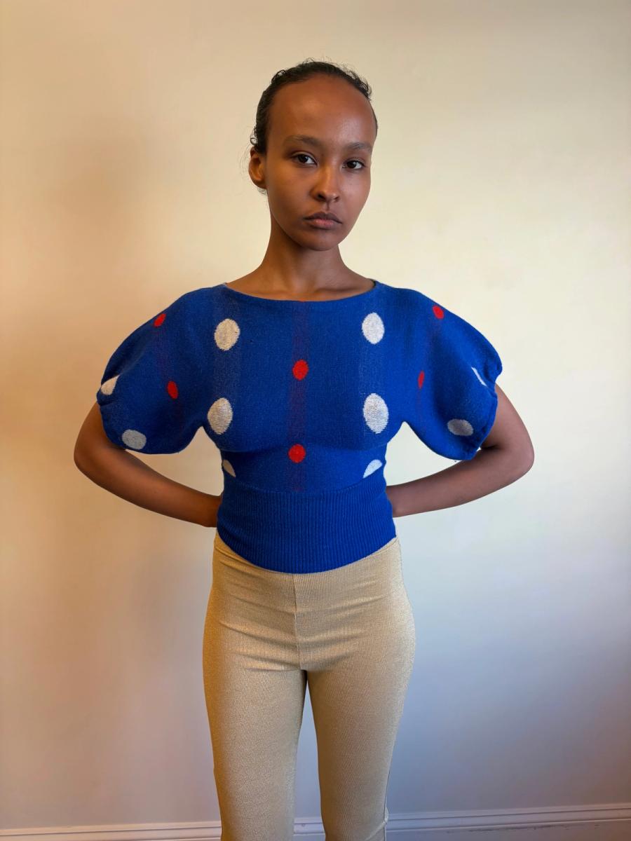80s Dorothée Bis Polka Dot Sweater product image