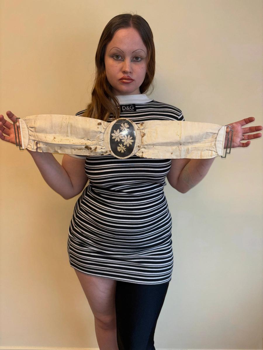 Exquisite Belle Époque Plastic & Leather Belt product image