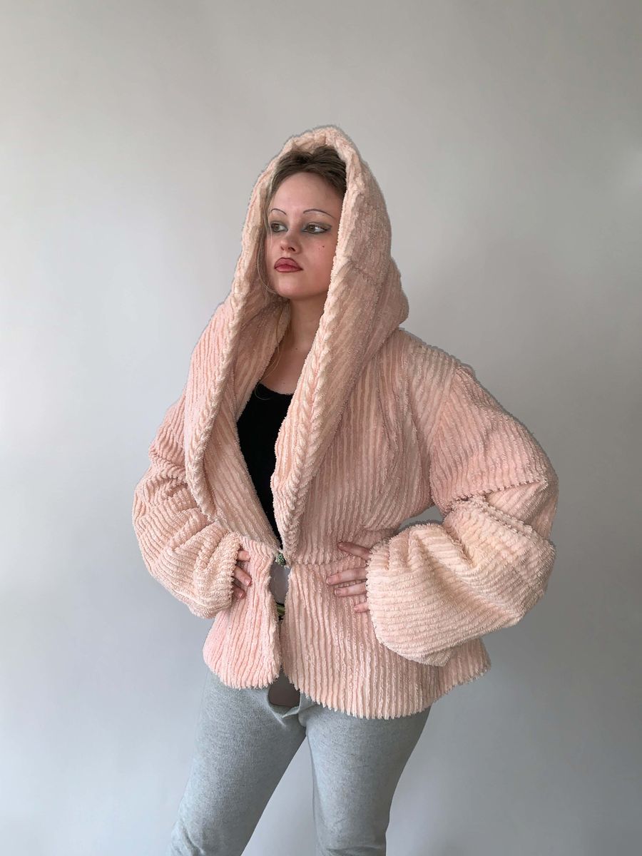 Norma Kamali Toweling Hooded Jacket product image