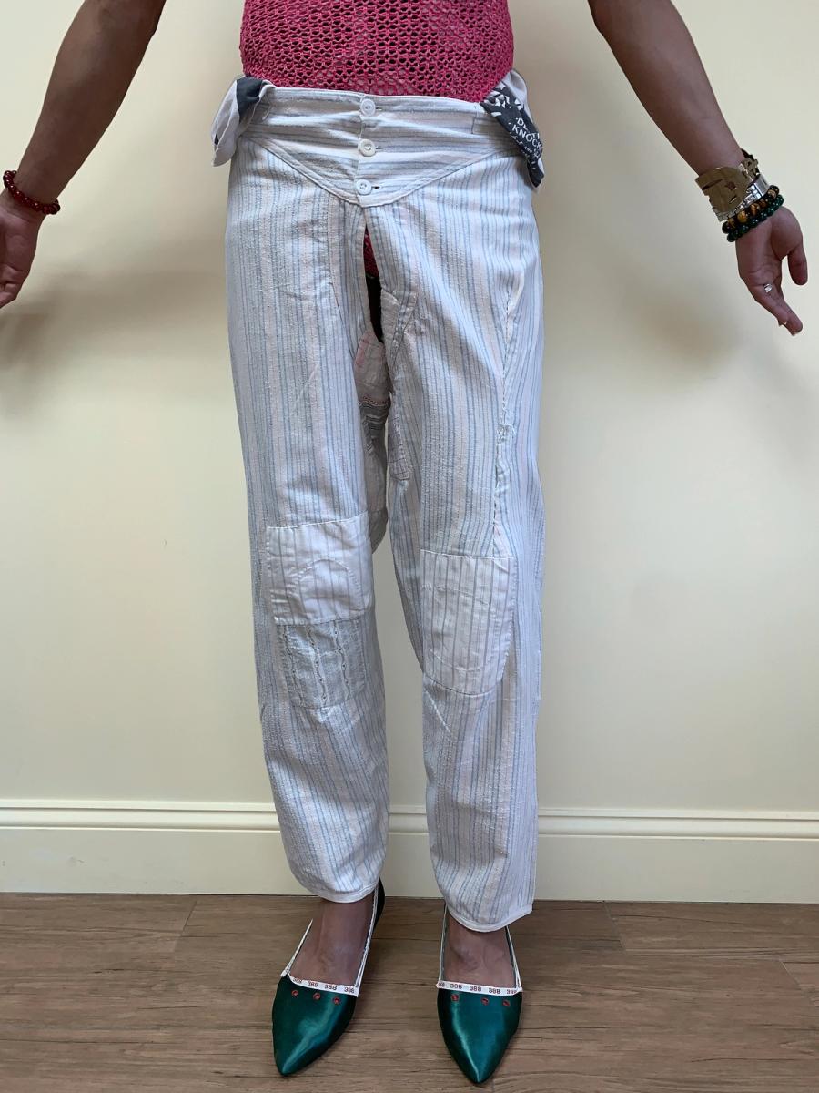 Antique Repaired Flannel Underwear From France product image
