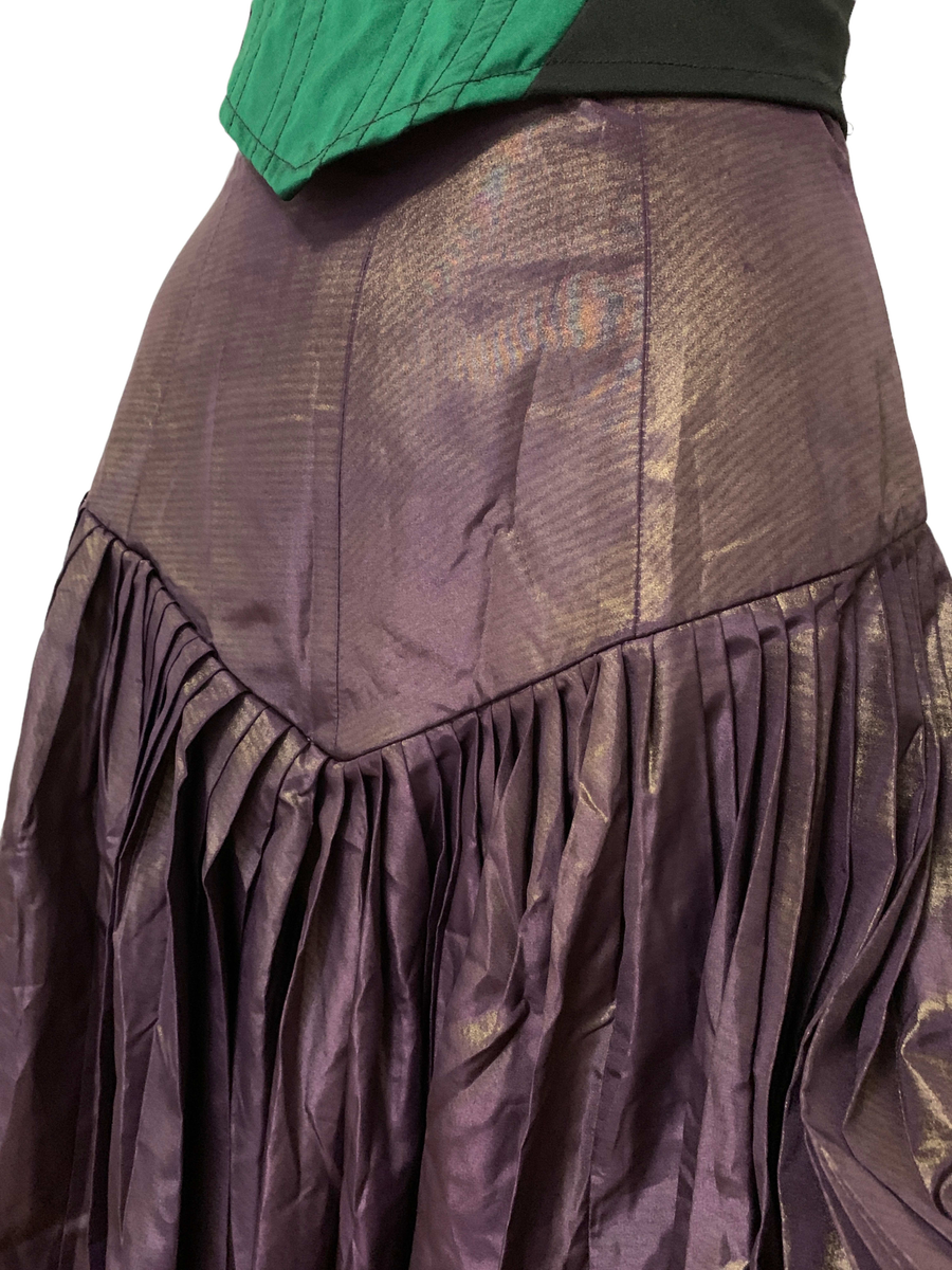 80s Norma Kamali Changeable Taffeta Skirt product image