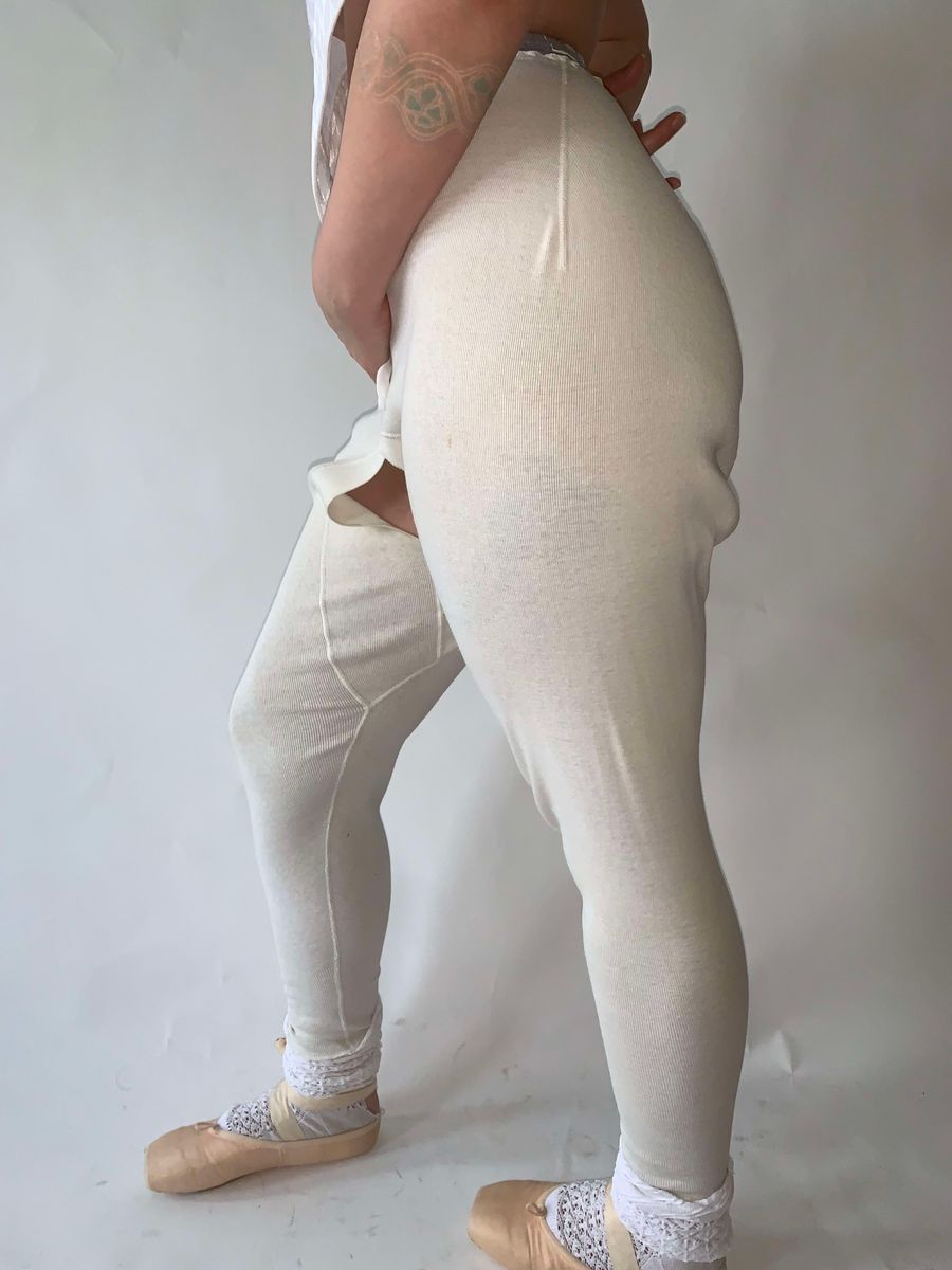 Antique Split Crotch Thermal Knit Pants product image