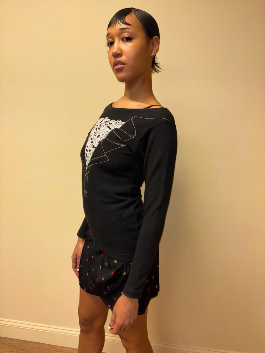 Vintage Chantal Thomass Trompe L'oeil Suit Sweater product image