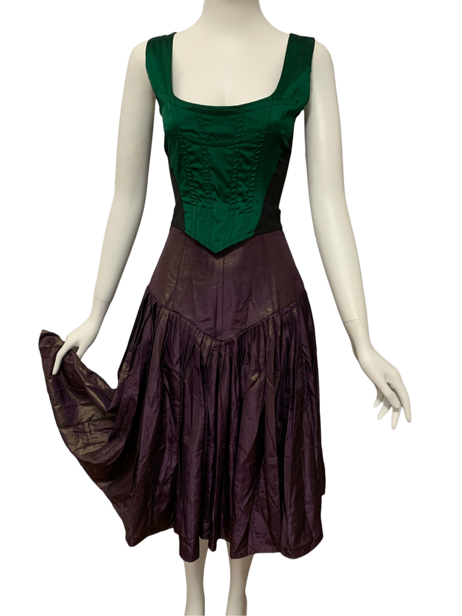 80s Norma Kamali Changeable Taffeta Skirt product image