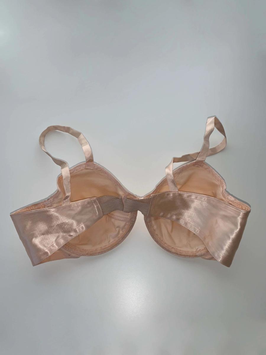 French 50s Pink Satin Bullet Bra product image