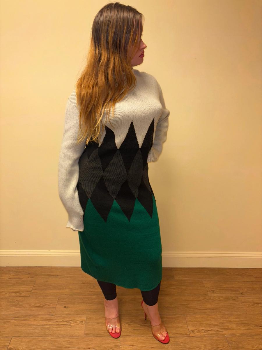 1980s Gaultier Gibo Jagged Knit Dress  product image