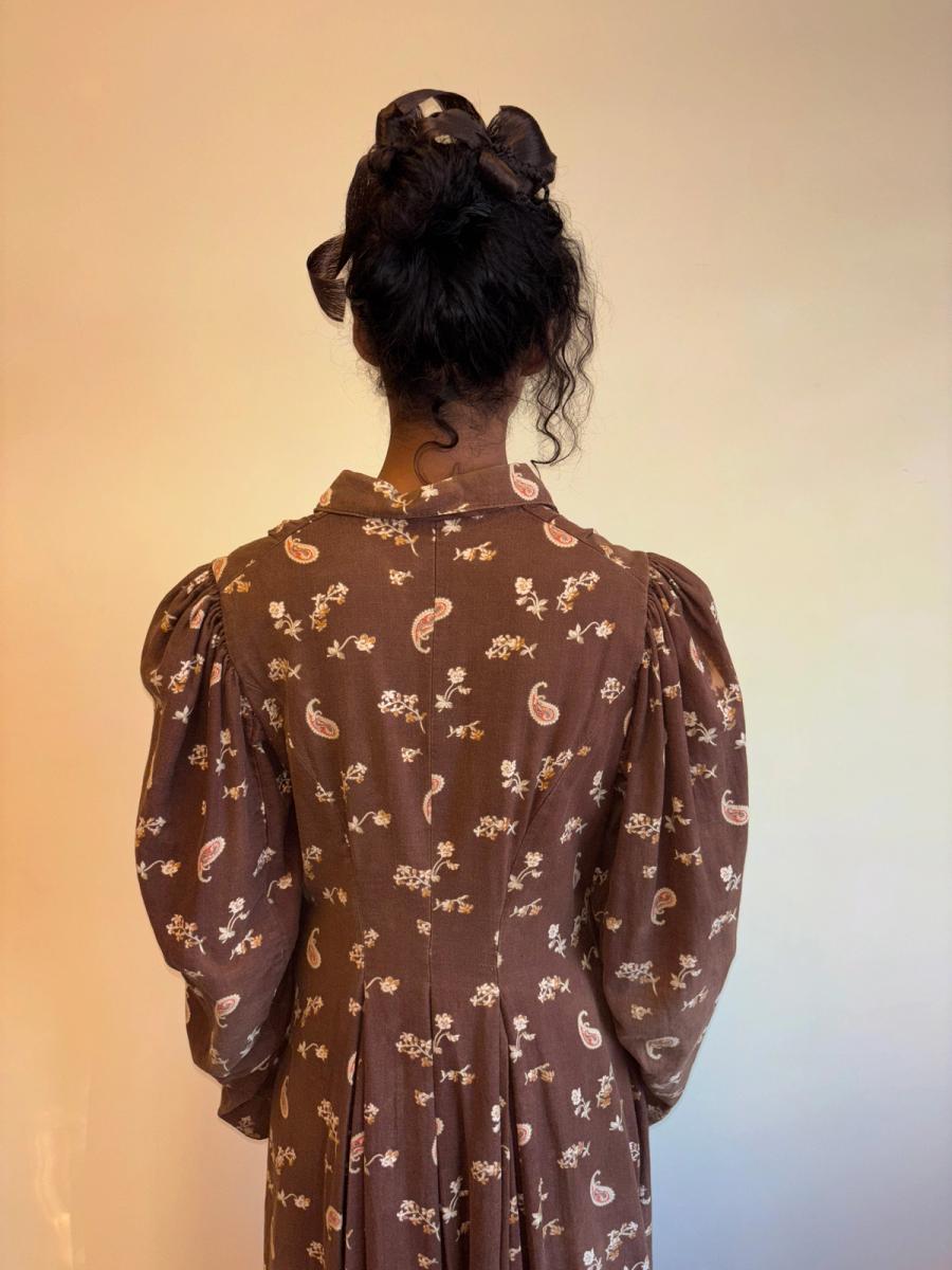 Victorian Brown Paisley Wrapper product image