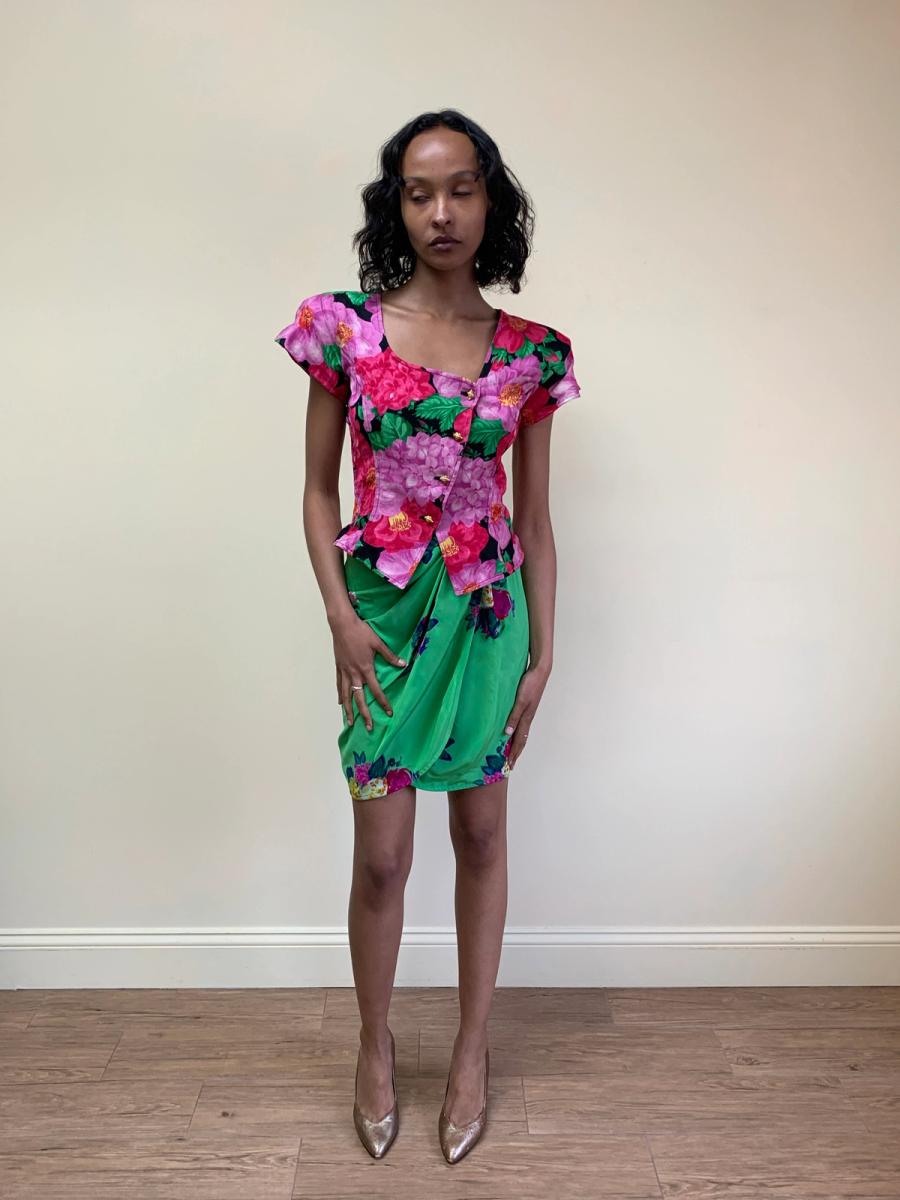 1980s Emaneul Ungaro Floral Set product image